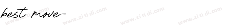 best move字体转换